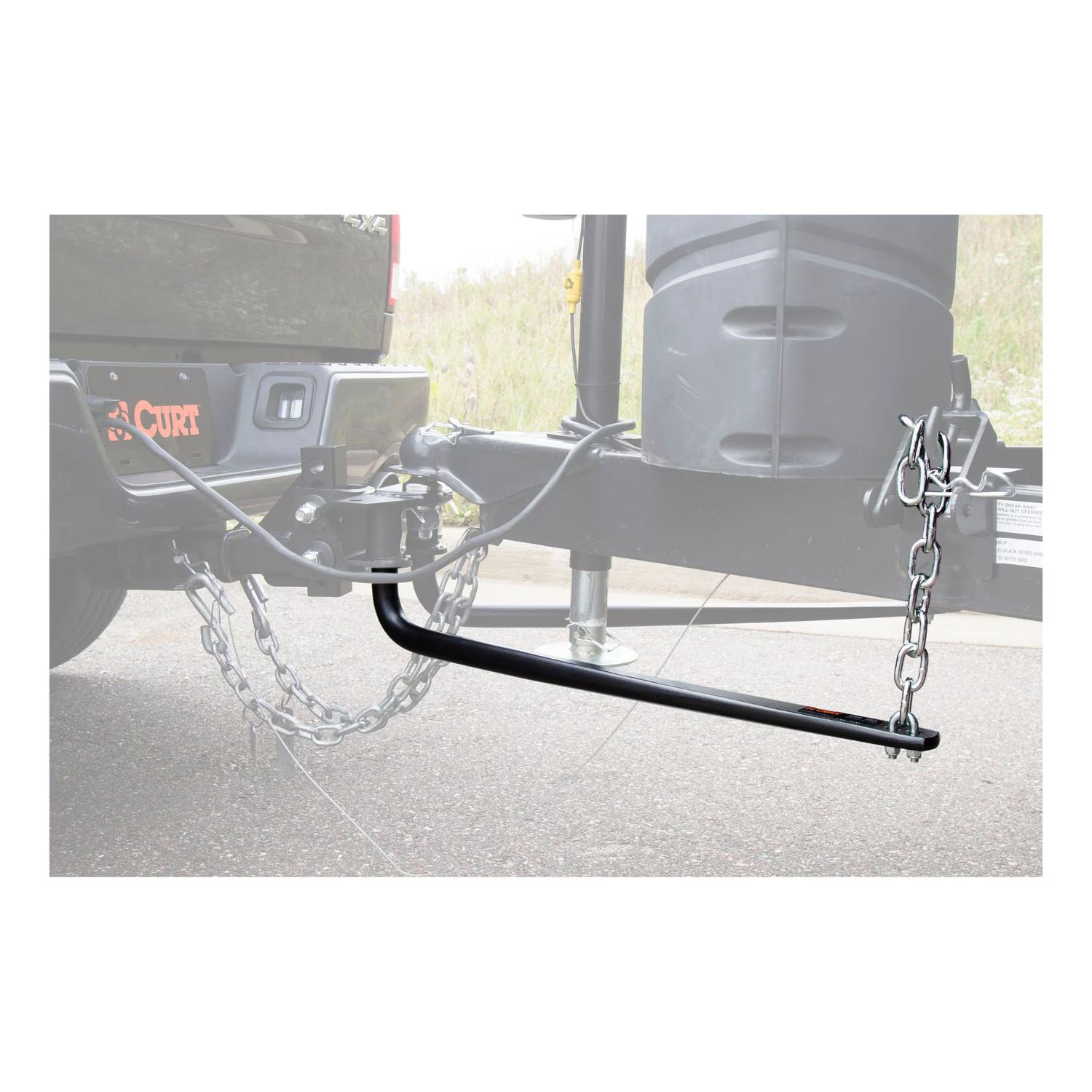 CURT 17057 Round Bar Weight Distribution Hitch with 10k-14k lb Load Capacity | Universal