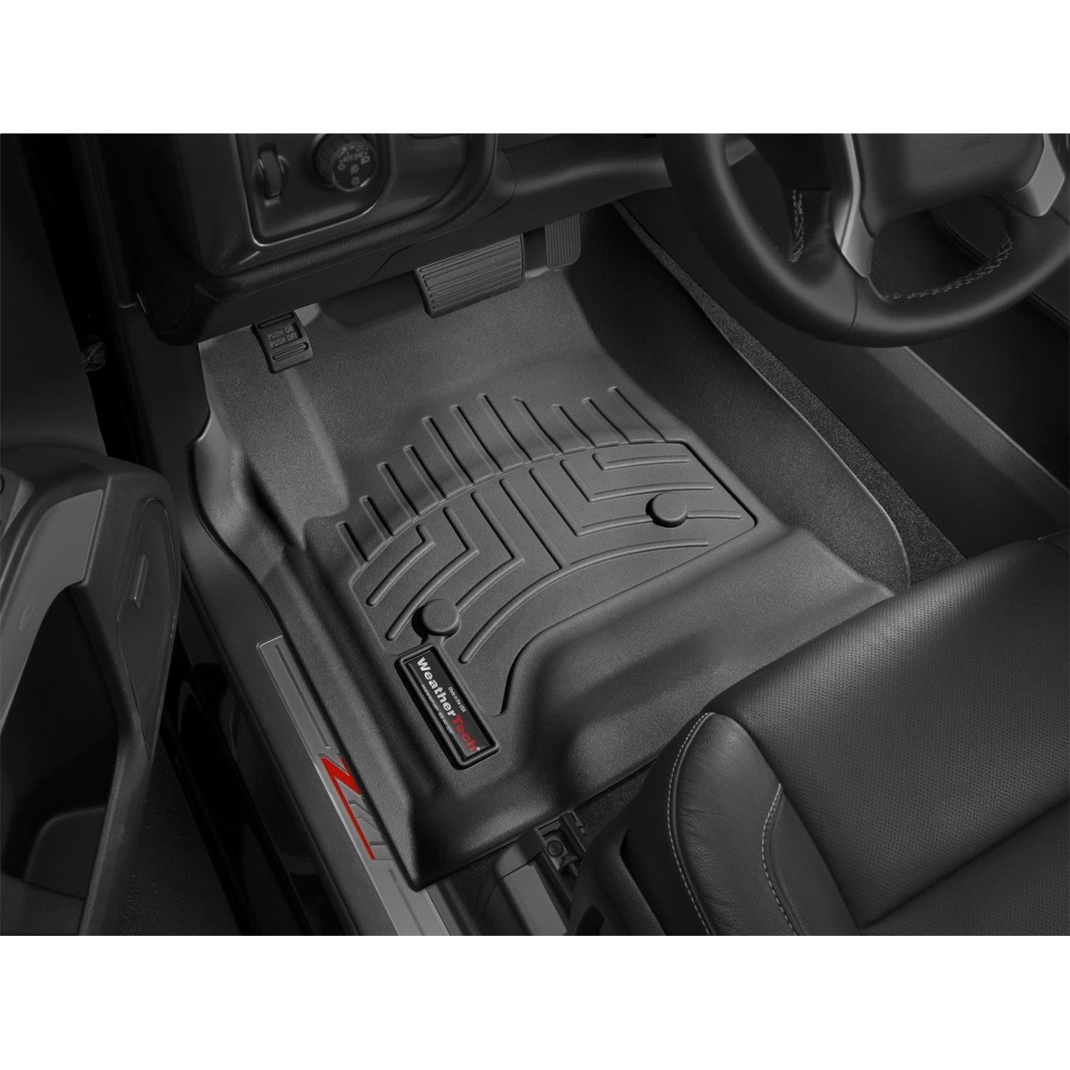 WeatherTech 446071 Floorliners Black Front | 2014-2017 GM Silverado/Sierra 2500HD/3500HD 6.6L Duramax
