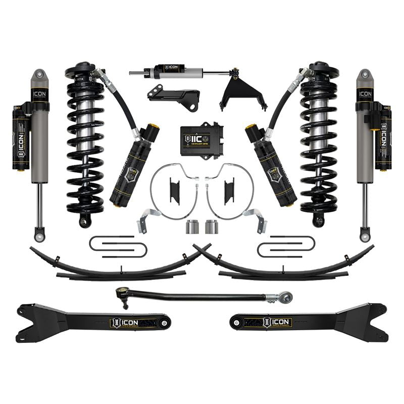 ICON K63218RL 4-5.5" Lift Stage 8 Coilover Conversion System Kit w/ Radius Arms & Expansion Packs| 2023-2025 Ford F250/F350 Super Duty