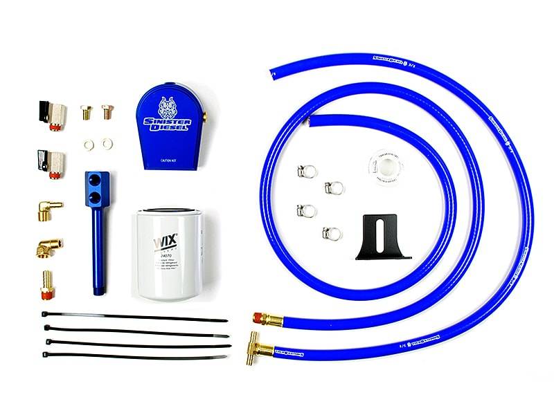 Sinister SD-COOLFIL-6.7P-W Coolant Filtration Kit with Wix Filter | 2011-2016 Ford F250/F350 6.7L Powerstroke