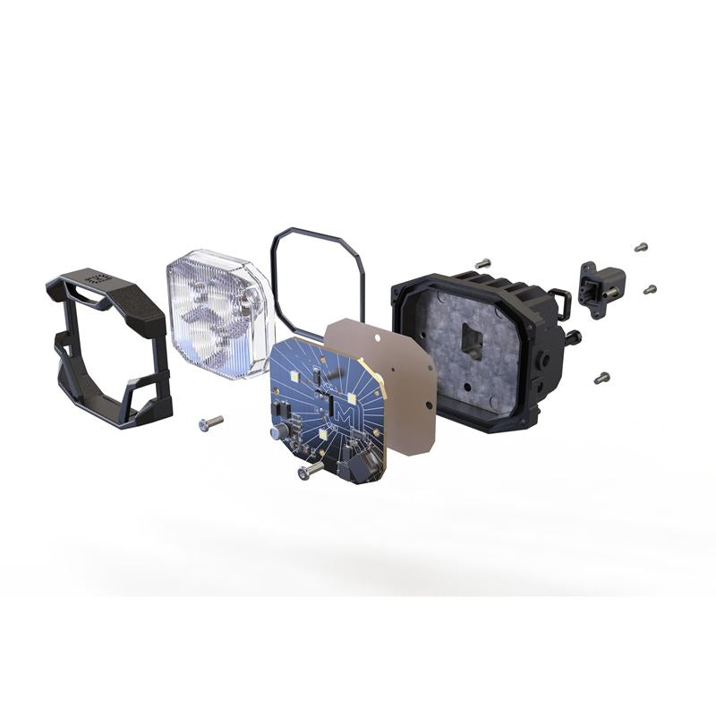 Morimoto BAF010.2 Universal 4Banger HXB LED Pod Set, Combo - Yellow | Universal