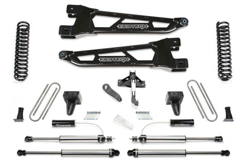 FabTech K2414DL 6 inch Radius Arm Lift Kit with Front Dirt Logic 2.25 Resi Shocks | 2023-2024 Ford F250/F350 Powerstroke 4WD