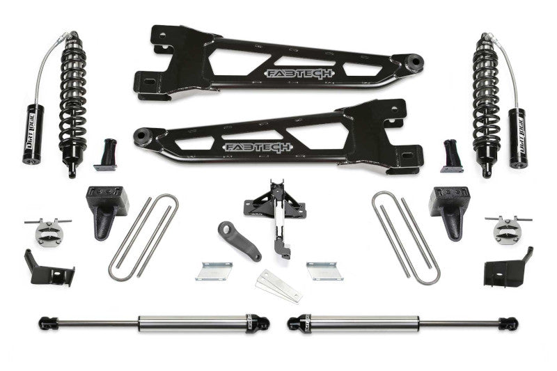 FabTech K2415DL 6 inch Radius Arm Lift Kit with Front Dirt Logic 2.5 Resi Coilovers | 2023-2024 Ford F250/F350 4WD