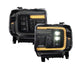 Diode Dynamics FL0023 LED Projector Headlights w/ Amber DRL | 2015-2019 GMC Sierra 2500HD/3500HD