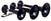 Kleinn 230 The Beast Black Triple Train Horn Kit | Universal