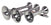 Kleinn 630 Large Triple Train Horn with Detachable Chrome Plated Copper Trumpets | Universal