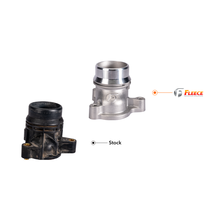 Fleece FPE-FMC-TH-1125 Thermostat Housing Upgrade | 2011-2025 F250/F350 6.7L Power Stroke