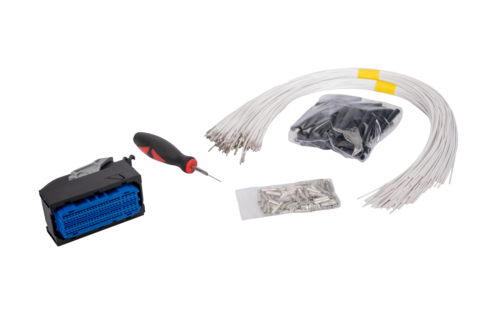 Fleece FPE-HAR-CUMM-ECM-96-BL ECM Connector Repair Kit CM2350/2450 - 96 Pin (Blue) | 2013-2024 RAM 2500/3500 6.7L Cummins 24V