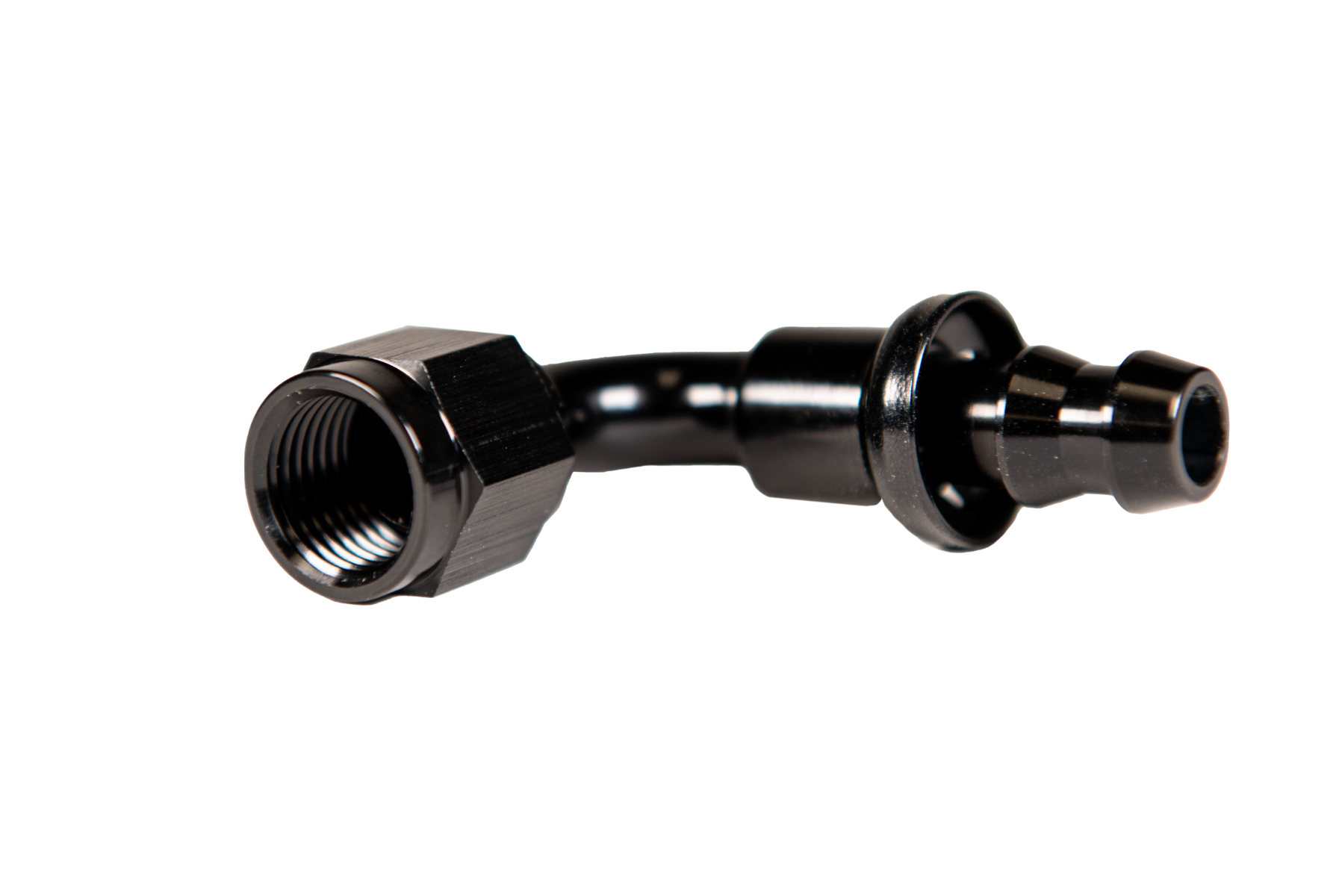 Fleece FPE-PL-90-08 -8 90 Degree to Hose Barb Black | Universal