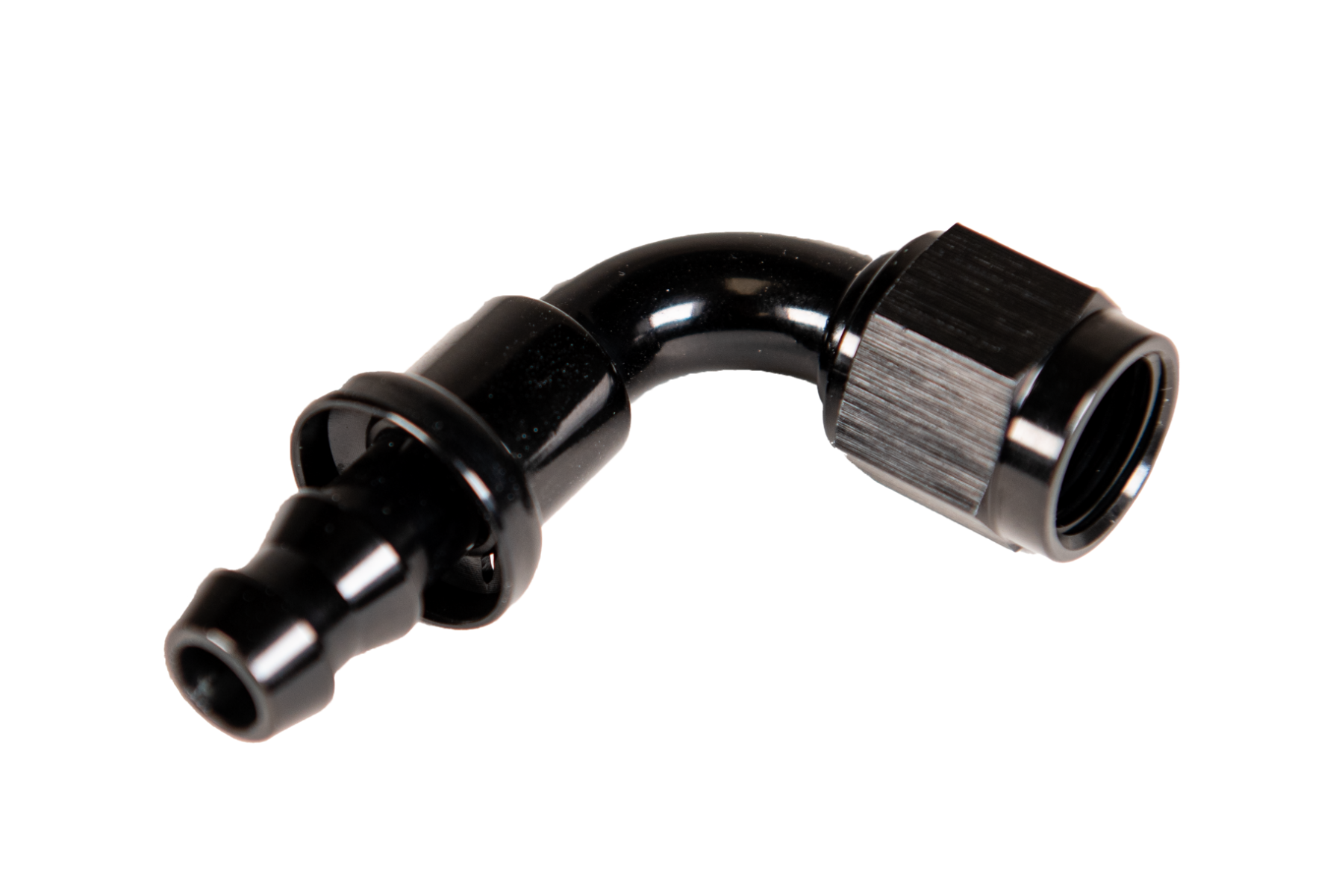 Fleece FPE-PL-90-08 -8 90 Degree to Hose Barb Black | Universal