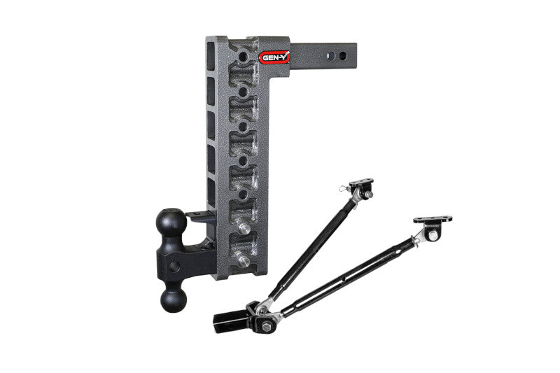 Gen-Y GH-527 Mega-Duty Class V 16K Drop Hitch 15 inch Drop for 2 inch Reciever | Universal