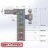 Gen-Y GH-623 Mega-Duty Class V 21K Drop Hitch 6 inch Drop for 2-1/2 inch Reciever | Universal