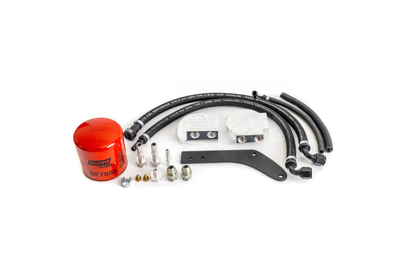 H&S Motorsports 121013 Upper Fuel Filter Relocation Kit | 2017-2024 Ford F250/F350 6.7L Powerstroke