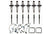 Industrial 215601 II-Reman Stock Injector Pack with Connecting Tubes & Fuel Lines | 2004.5-2007 Dodge RAM 2500/3500 5.9L Cummins