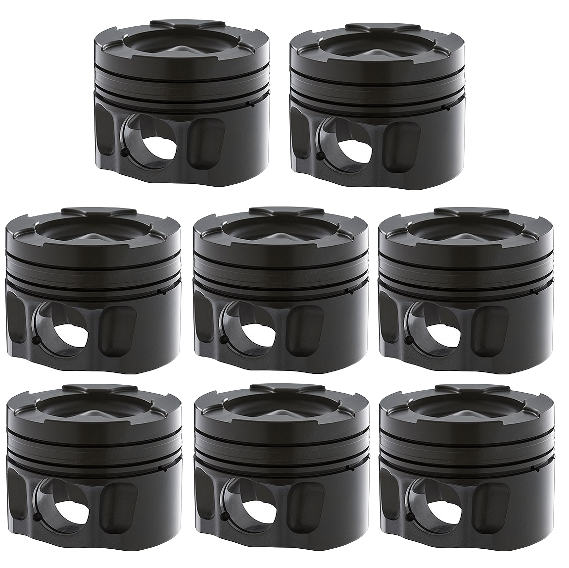 Carrillo DR7022 High-Performance Piston Set | 2001-2018 GM Silverado/Sierra 2500HD/3500HD 6.6L Duramax