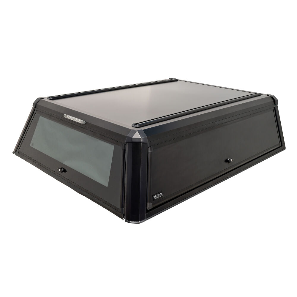 Westin 16-14765S EXP Truck Cap w/ Sliding Front Glass - Matte Black | 2020-2025 RAM 2500/3500 6.5ft Bed