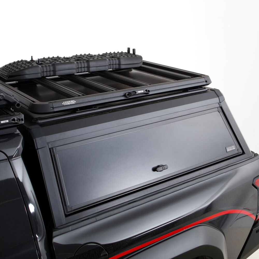 Westin 16-14765S EXP Truck Cap w/ Sliding Front Glass - Matte Black | 2020-2025 RAM 2500/3500 6.5ft Bed
