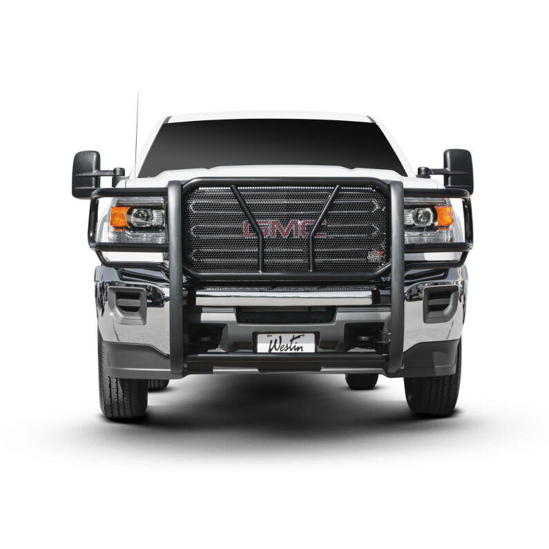 Westin 57-3665 HDX Black Steel Grille Guard | 2011-2014 GMC Sierra 2500HD/3500HD