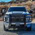 Westin 57-3995S HDX Black Steel Grille Guard with Front Sensors | 2020-2025 GM/Chevrolet Silverado 2500HD/3500HD