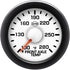 Isspro R14522 EV2 2-1/16 inch 100-280F Front Axle Temperature Gauge - White Face Black Bezel | Universal