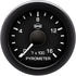 Isspro R16022 EV2 2-1/16 inch 0-1600F Pyrometer Gauge - Black Face Black Bezel | Universal