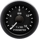 Isspro R16022 EV2 2-1/16 inch 0-1600F Pyrometer Gauge - Black Face Black Bezel | Universal