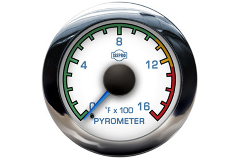 Isspro R13021 EV2 2-1/16 inch 0-1600F Pyrometer with Pre-Turbo Color-Band Gauge Kit | Universal