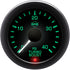 Isspro R16333 EV2 2-1/16 inch 0-40PSI Turbo Boost Gauge - Black Face Black Bezel | Universal