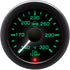 Isspro R16544 EV2 2-1/16 inch 140-320F Oil Temperature Gauge - Black Face Black Bezel | Universal