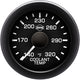 Isspro R16577 EV2 2-1/16 inch 140-320F Coolant Temperature Gauge - Black Face Black Bezel | Universal