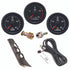 Isspro R50043 EV2 3 Gauge Pillar Kit - Pyro-Boost-Fuel Pressure with Speaker - Black Face Black Bezel| 1998-2002 Dodge RAM 2500/3500 5.9L Cummins