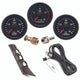 Isspro R50043 EV2 3 Gauge Pillar Kit - Pyro-Boost-Fuel Pressure with Speaker - Black Face Black Bezel| 1998-2002 Dodge RAM 2500/3500 5.9L Cummins