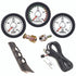 Isspro R50053R EV2 3 Gauge Pillar Kit - Pyro-Boost-Fuel Pressure w/o Speaker - White Face Black Bezel | 1998-2002 Dodge RAM 2500/3500 5.9L Cummins