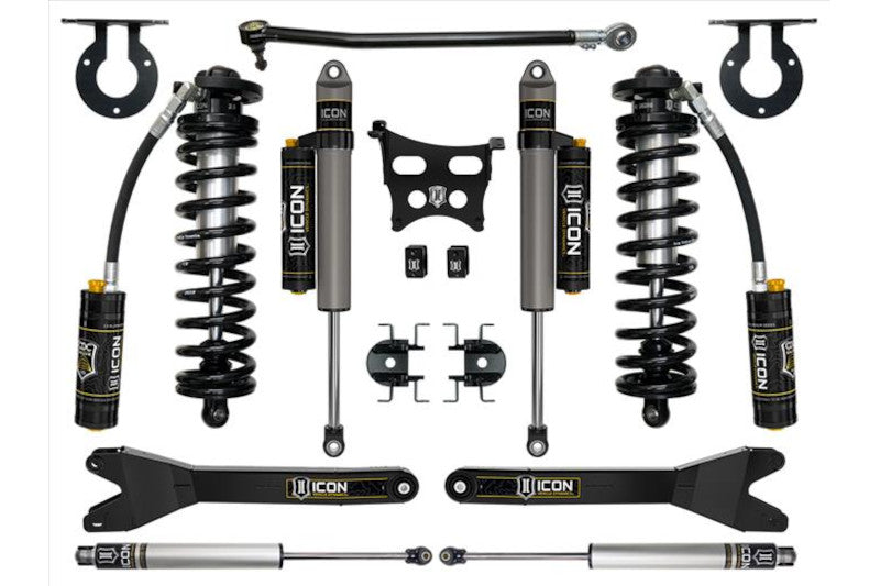 ICON K63164R 2.5-3 inch Stage 4 Coilover Conversion System with Radius Arms | 2023 Ford F250/F350 Powerstroke 4WD