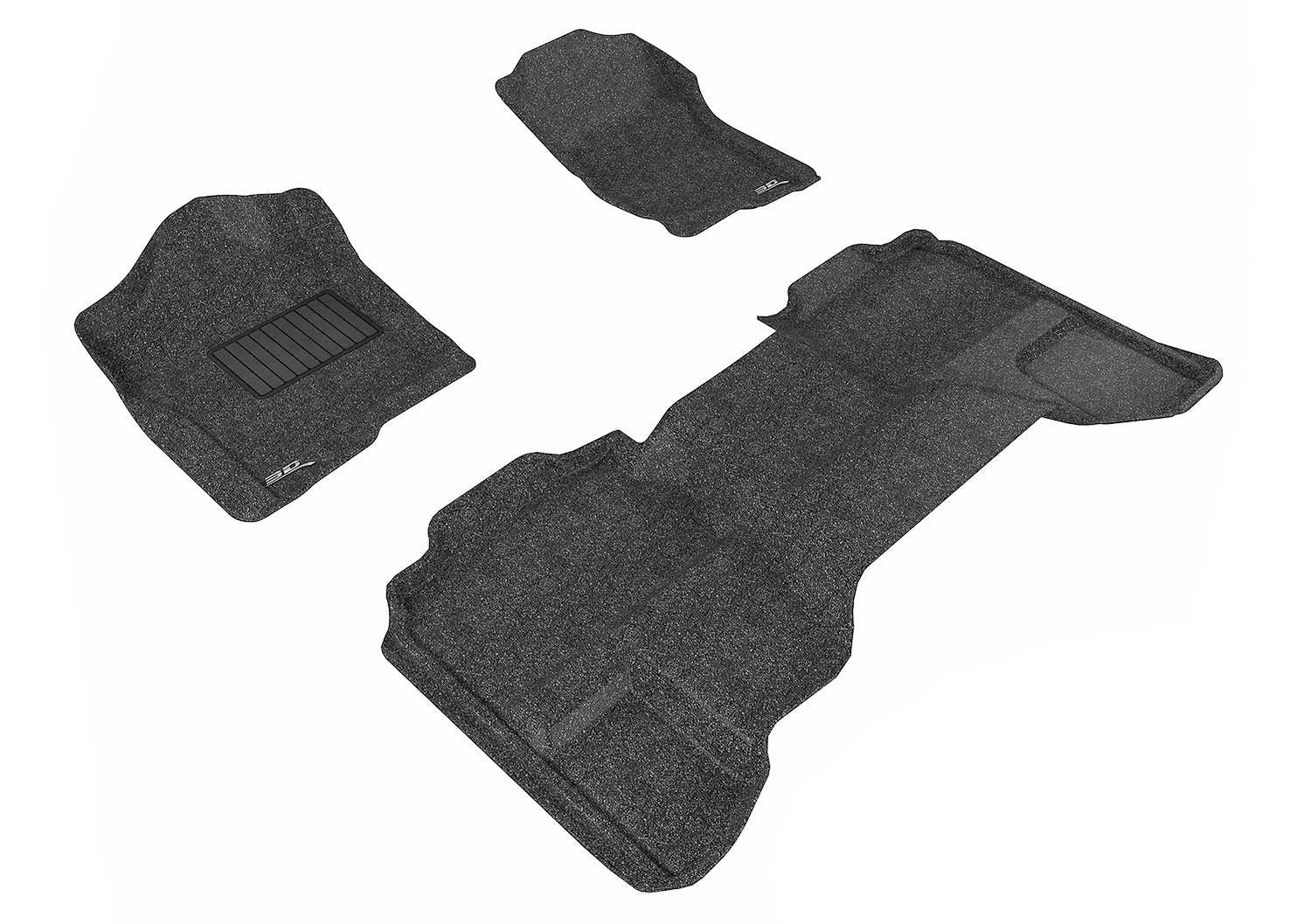 3DM L1CH05002209 Classic Black Floor Mats | 2007-2013 GM Silverado/Sierra 1500/2500HD/3500HD
