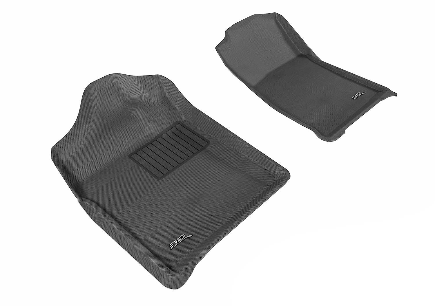 3DM L1CH05111509 Kagu Black Front Floor Mats | 2007-2013 GM Silverado/Sierra 1500/2500HD/3500HD