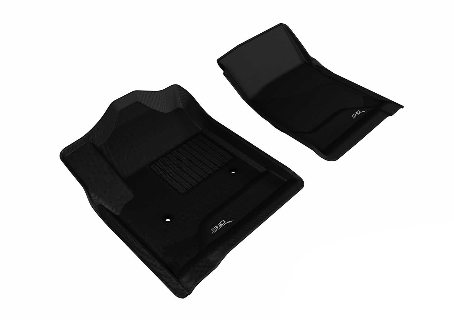 3DM L1CH05611509 Kagu Black Front Floor Mats | 2014-2017 GM Silverado/Sierra 1500/2500HD/3500HD