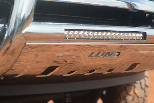 Lund 47021203 3.5" inch Stainless Steel Oval Bull Bar | 2011-2019 GM Silverado/Sierra 2500HD/3500HD