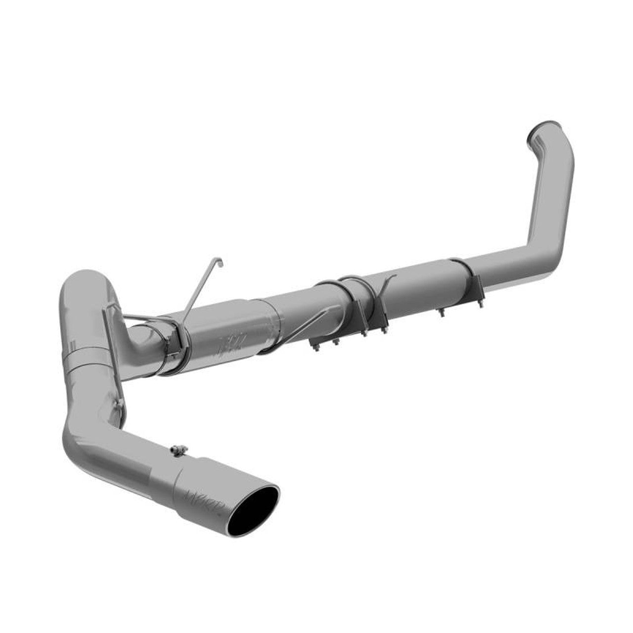 MBRP S61140AL 5 inch Turbo Back Single Side Exit Aluminized Steel | 2003-2004 Dodge RAM 2500/3500 5.9L Cummins