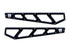 McGaughys 51101 Radius Arm Billet Face Plates - Black | 2005-2022 Ford F250/F350