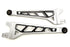 McGaughys 51101 Radius Arm Billet Face Plates - Black | 2005-2022 Ford F250/F350