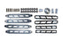 McGaughys 51211 Rear Boxed 4-Link Kit with Black Billet Face Plates | 2014-2024 RAM 2500 4WD