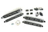 McGaughys 51211 Rear Boxed 4-Link Kit with Black Billet Face Plates | 2014-2024 RAM 2500 4WD