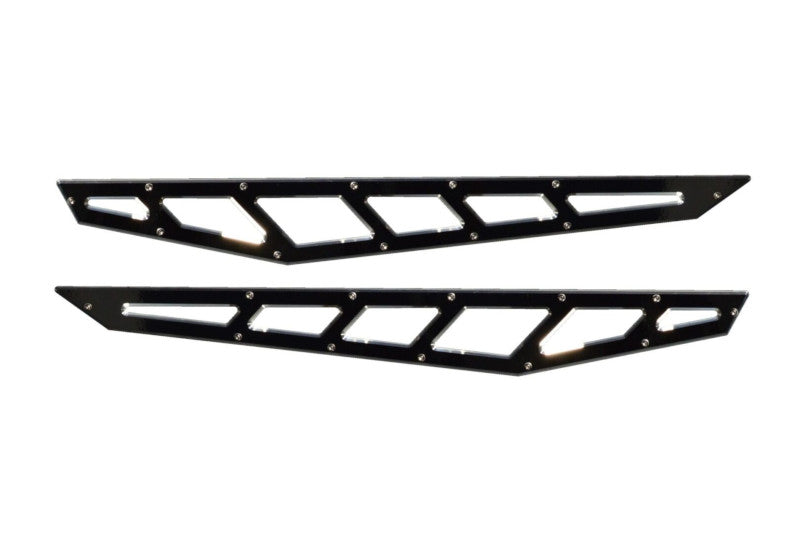 McGaughys 51321 Traction Bar Billet Face Plates - Black | GM/Dodge/Ford Truck