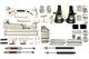 McGaughys 52051 7-9 inch Lift Kit - Silver | 2002-2010 GM Silverado/Sierra 3500HD 4WD Duramax