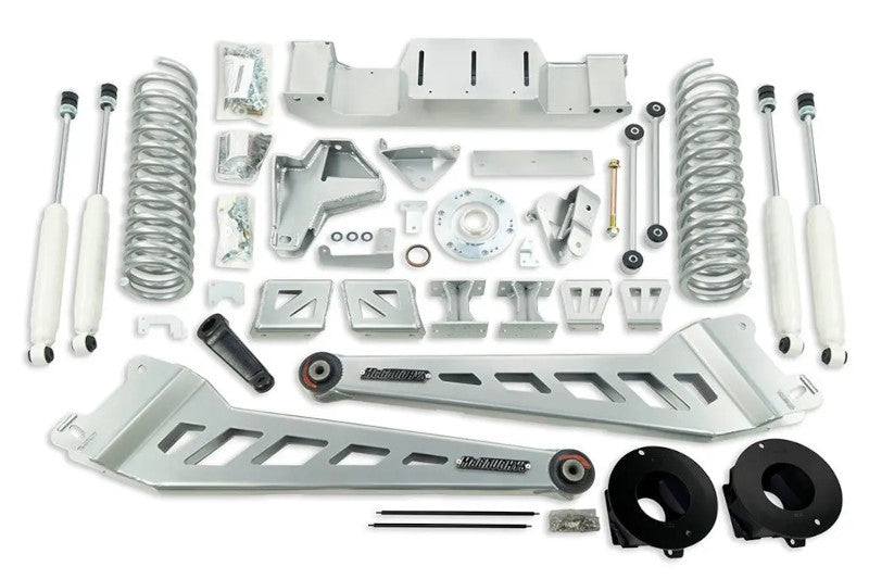 McGaughys 54412 6 inch Radius Arm Lift Kit - Silver | 2019-2024 RAM 2500 4WD Air Ride