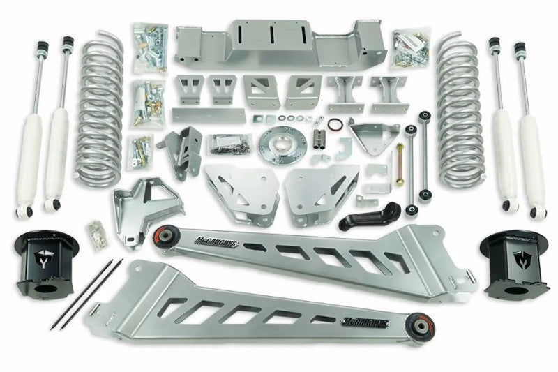 McGaughys 54416 8 inch Radius Arm Lift Kit - Silver | 2019-2023 RAM 2500 4WD Air Ride