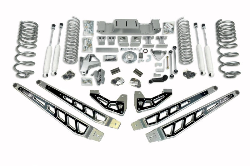 McGaughys 54428 8 inch 4-Link Lift Kit - Silver | 2019-2023 RAM 2500 4WD