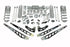 McGaughys 54428 8 inch 4-Link Lift Kit - Silver | 2019-2024 RAM 2500 4WD Diesel w/ Factory Rear Coil Springs