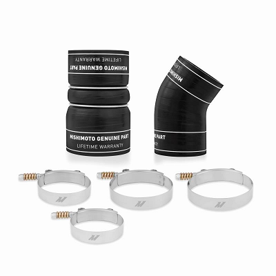 Mishimoto MMBK-F2D-03BK Factory-Fit Hot-Side Boot Kit | 2003-2007 Ford F250/F350 6.0L Powerstroke